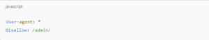 robot.txt disallow