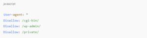 well-organized robots.txt file