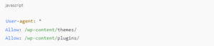 robots.txt file does not disallow